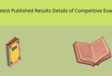 latest published results details of competitive exam