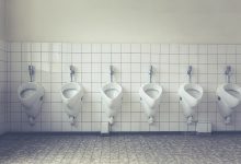 clean public toilet
