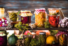 food preserved in a jar