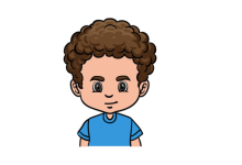 draw male curly hair